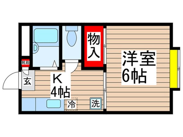 カサベルテ新検見川１の物件間取画像